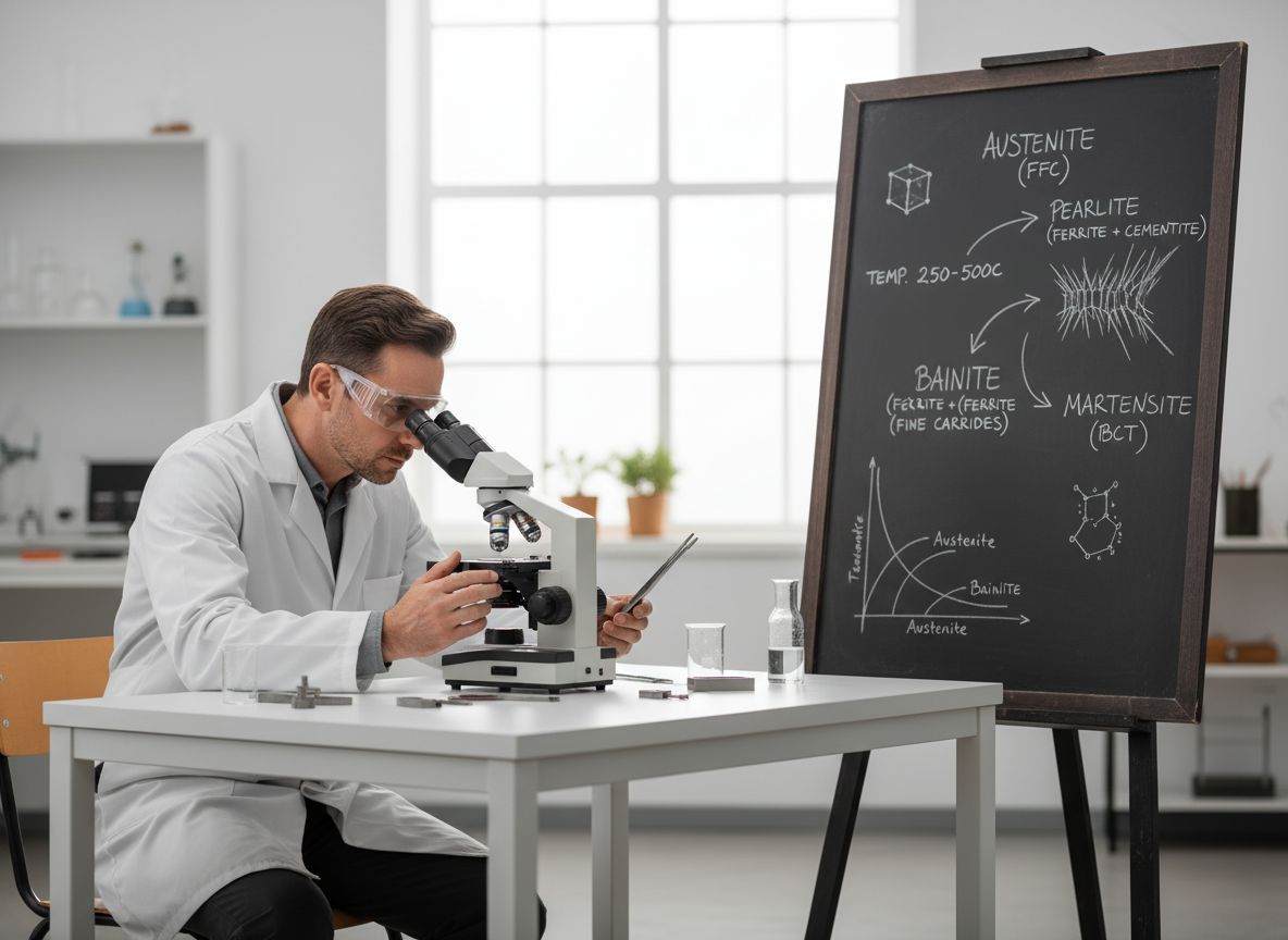 A bainites átalakulást hőmérséklet és idő befolyásolja.