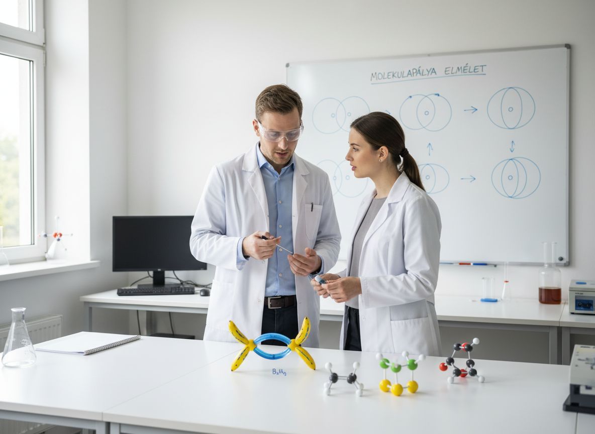 A banánkötés szimmetriaelmélet alapján stabilizálja a molekulákat.