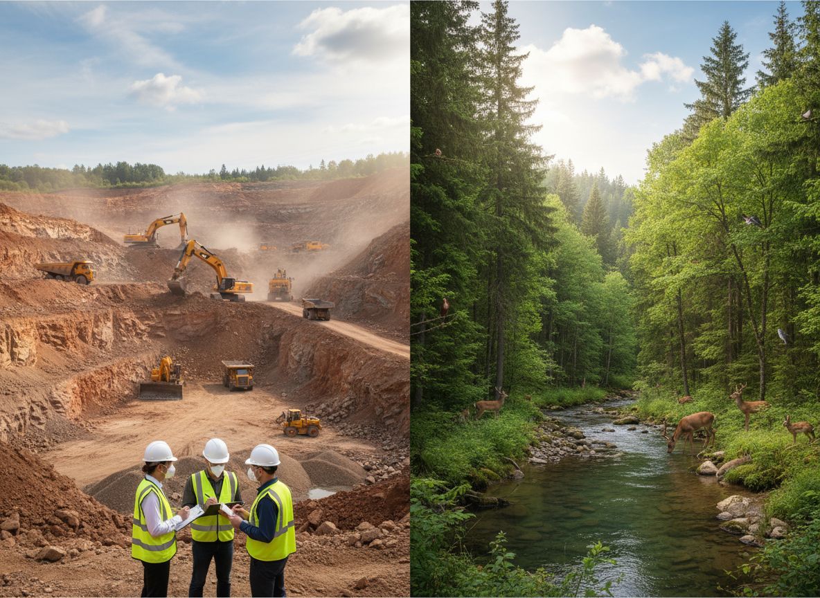 A bányászat jelentős ökológiai lábnyomot hagy maga után.