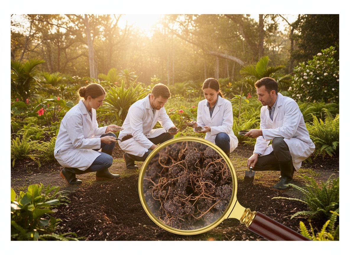 A barna huminsavak segítik a talaj tápanyagmegkötését.