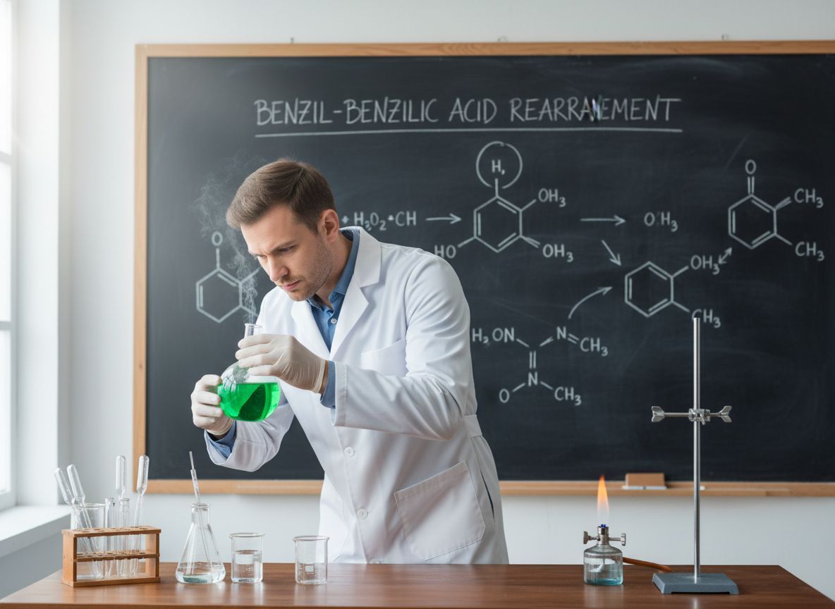 A benzilsav-átrendeződés új szintéziseket inspirál a kémiában.