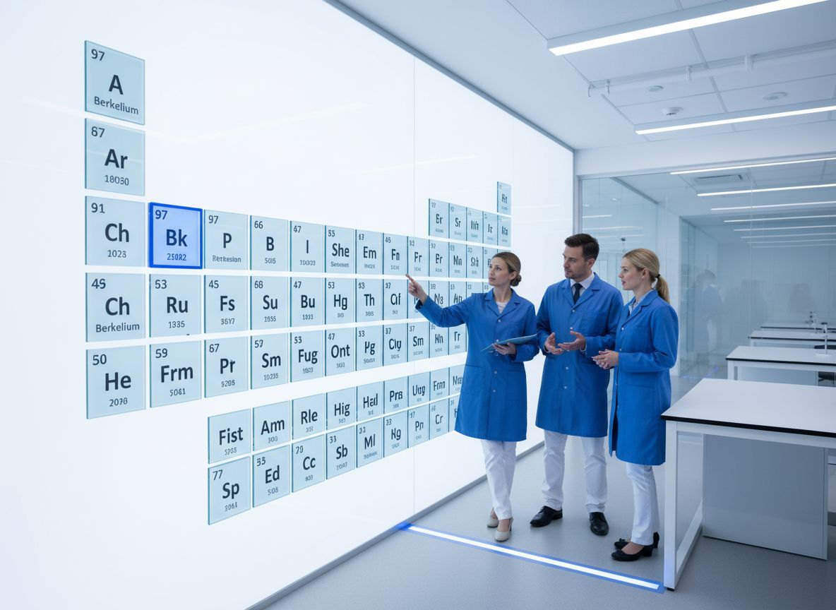 A berkélium az aktinidák csoportjába tartozik.
