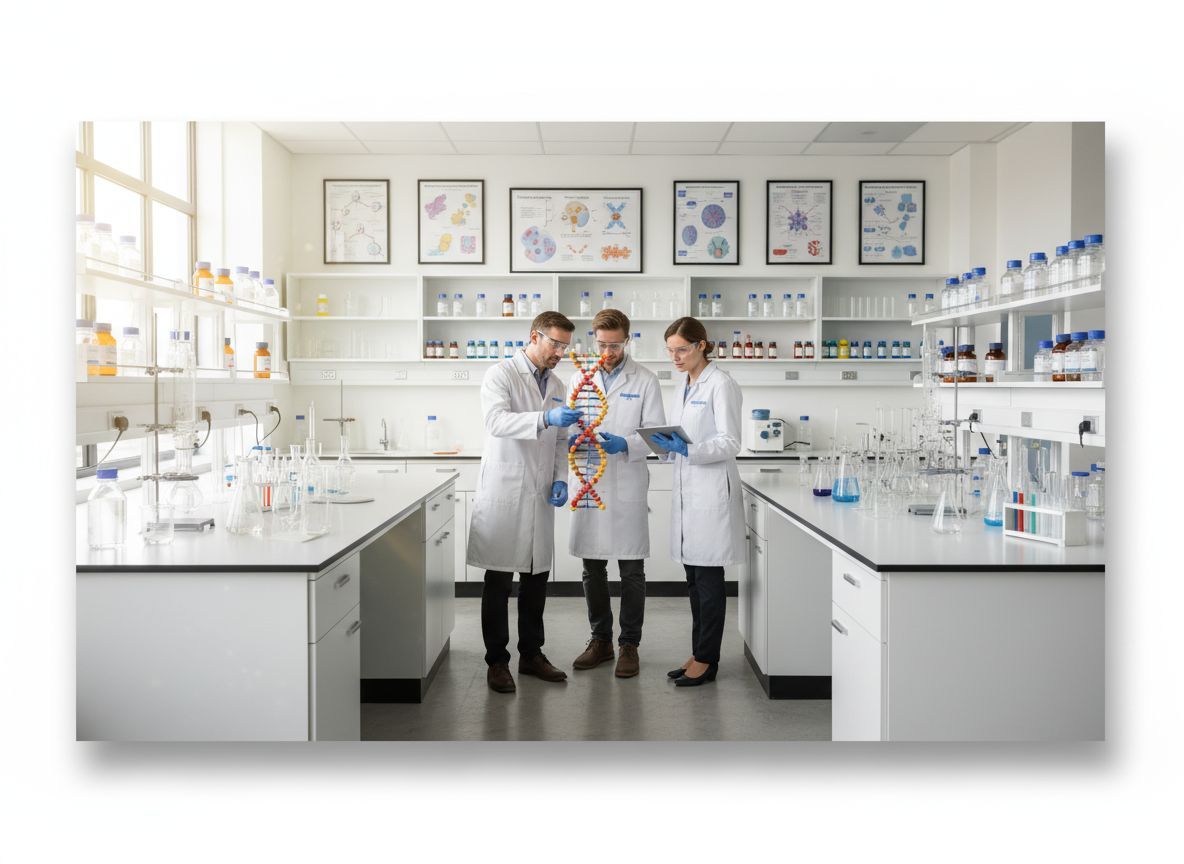 A biokémia összekapcsolja a biológiát és a kémiát.