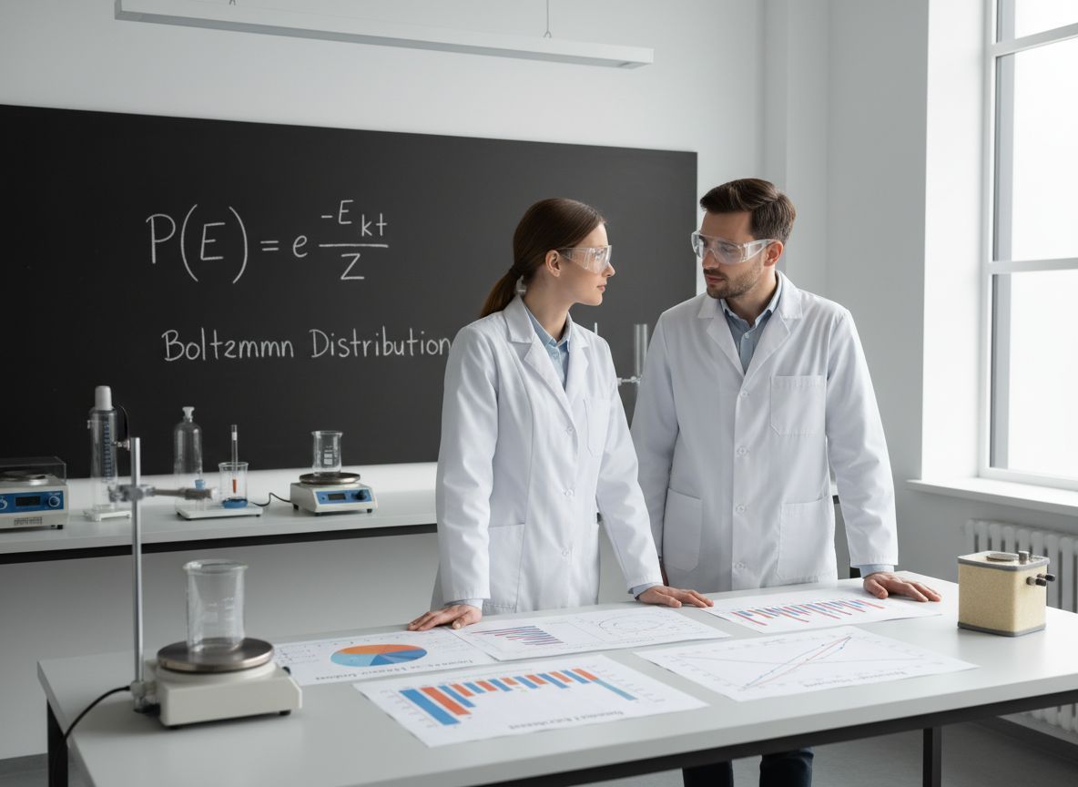 A Boltzmann-eloszlás a részecskemozgás statisztikai leírása.