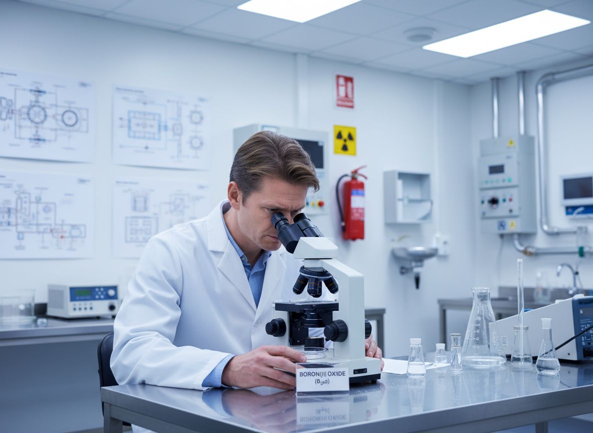 A bór(III)-oxid kritikus szerepet játszik a neutronelnyelésben.