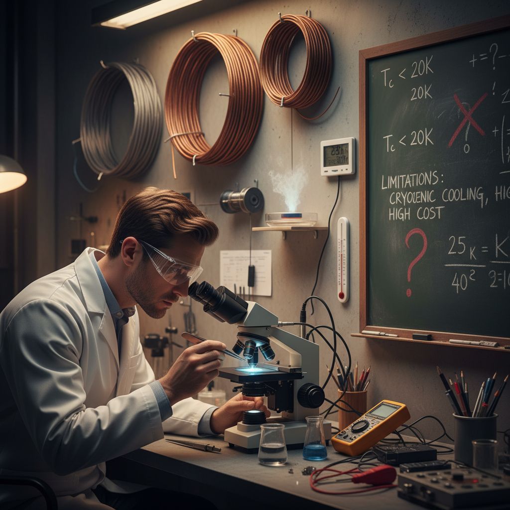 A hagyományos szupravezetők hőmérsékletkorlátai jelentős akadályt jelentenek.