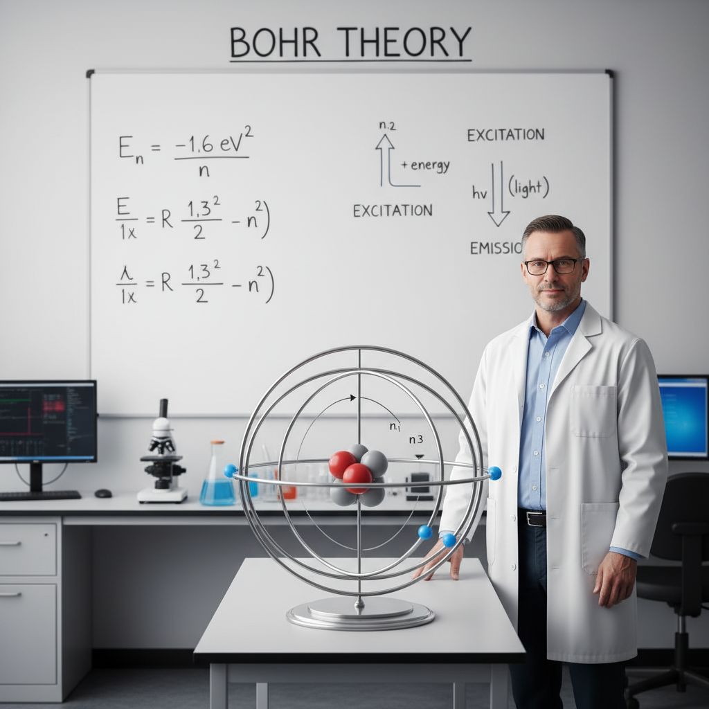 A Bohr-modell szerint az elektronok meghatározott pályákon keringenek.