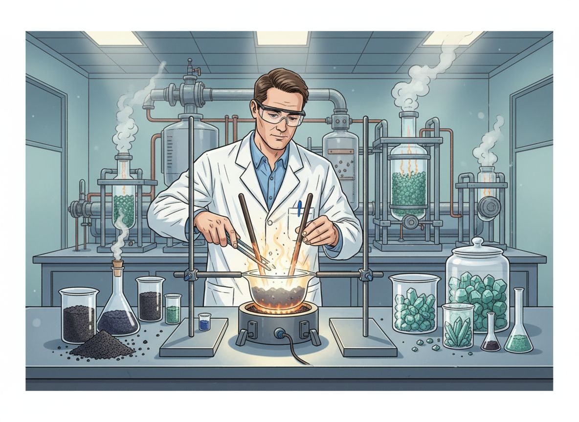 A kémiai reakció során az atomok átrendeződnek új anyagokká.