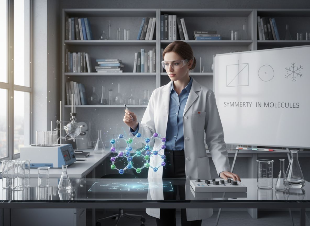 A szimmetria meghatározása kulcs az akirális molekulákhoz.