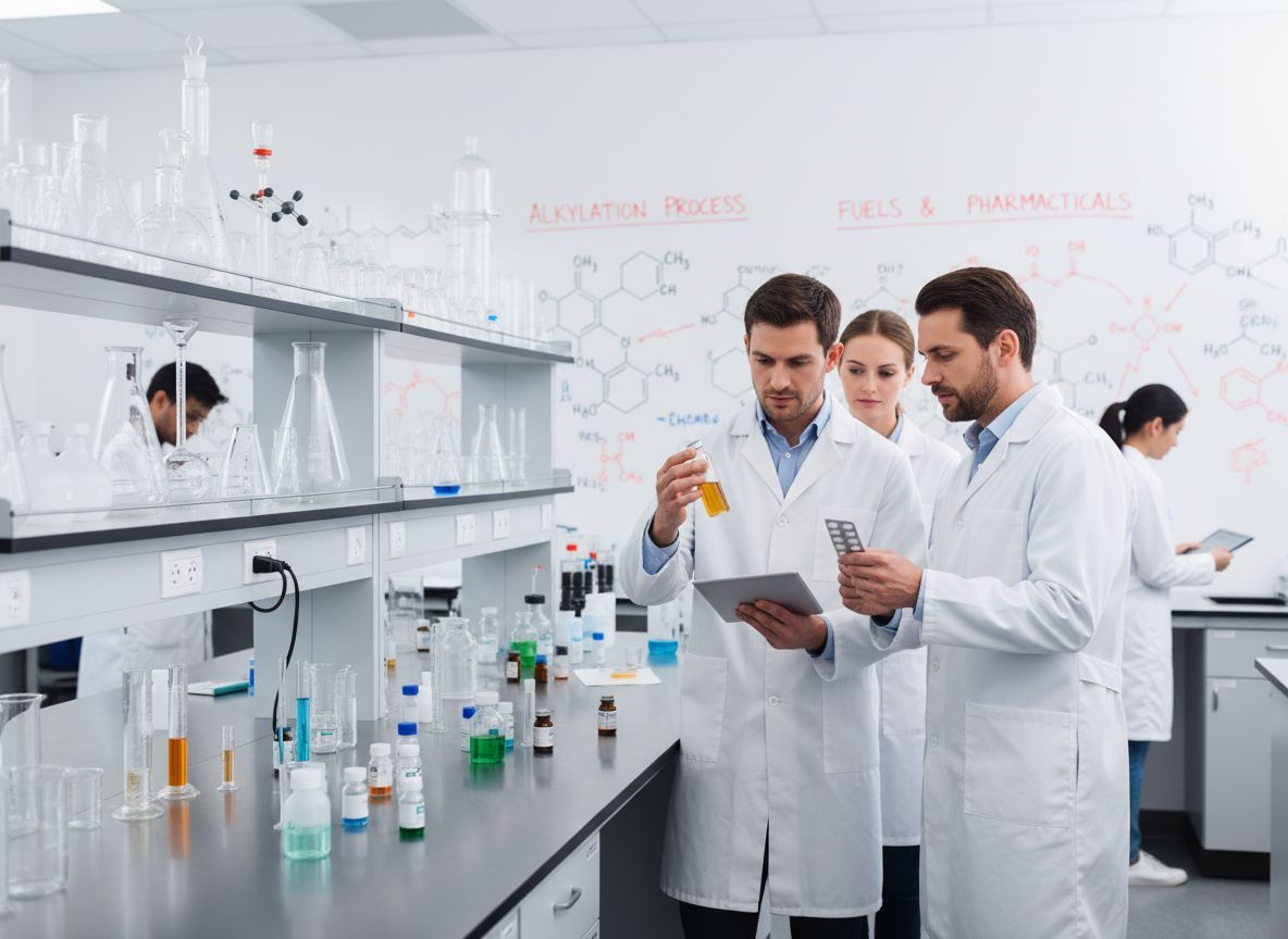 Az alkilezés során vegyületek széles spektrumát állítják elő.