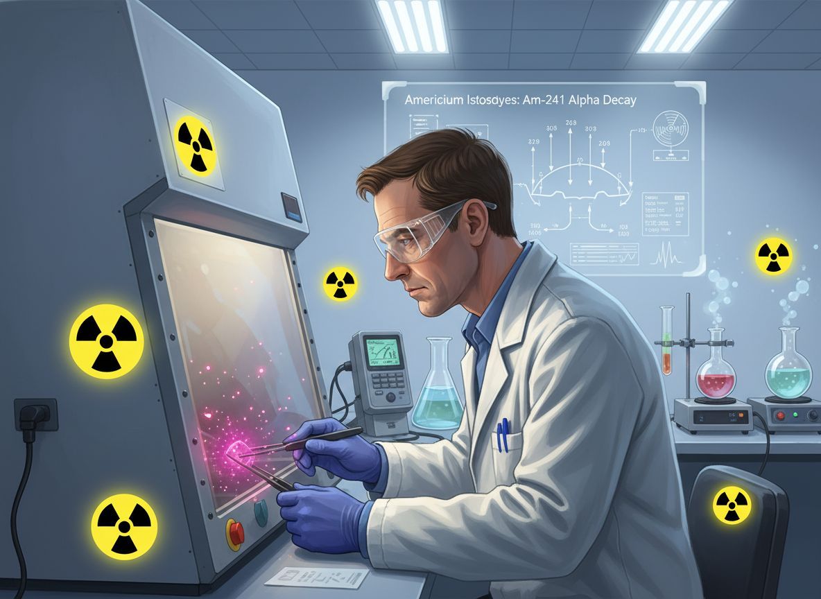 Az amerícium izotópjai fontos szerepet játszanak az atomenergiában.