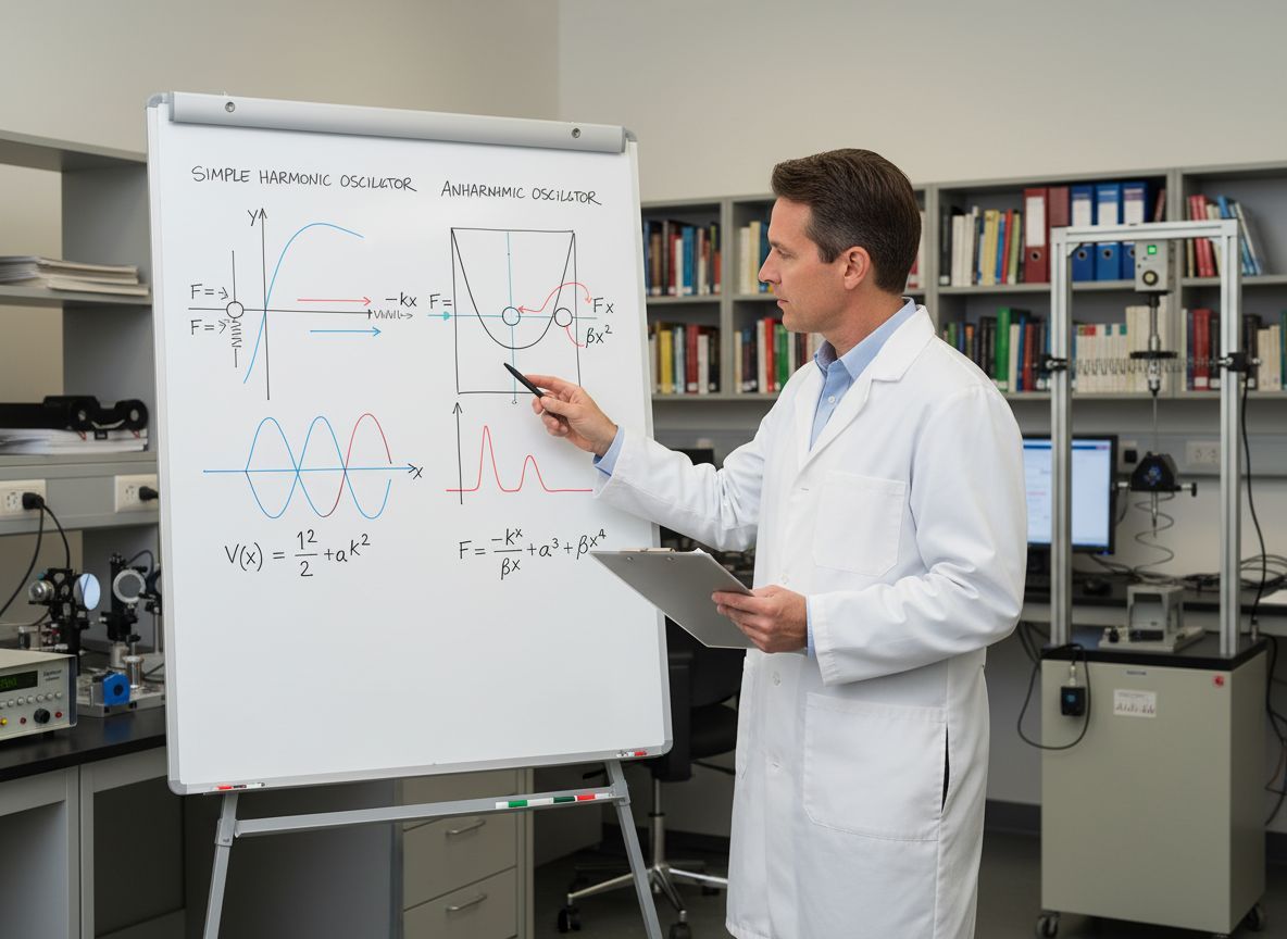 Az anharmonikus oszcillátor fontos a kvantummechanikai rendszerekben.