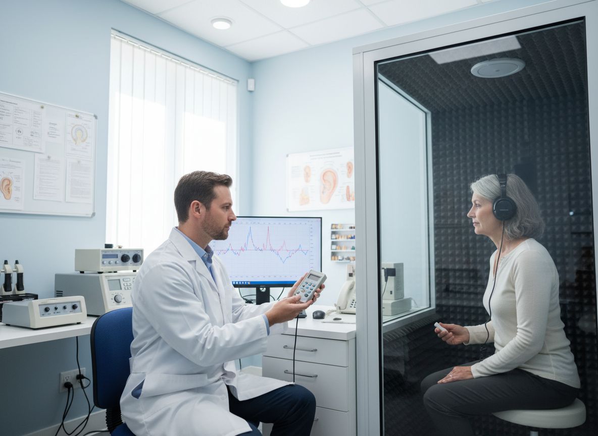 Az audiológiai vizsgálatok a halláskárosodás felismerésére szolgálnak.