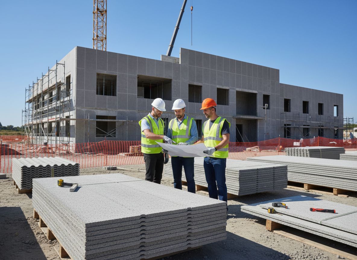Az azbesztcement tartós, ellenálló, és gazdaságos építőanyag.