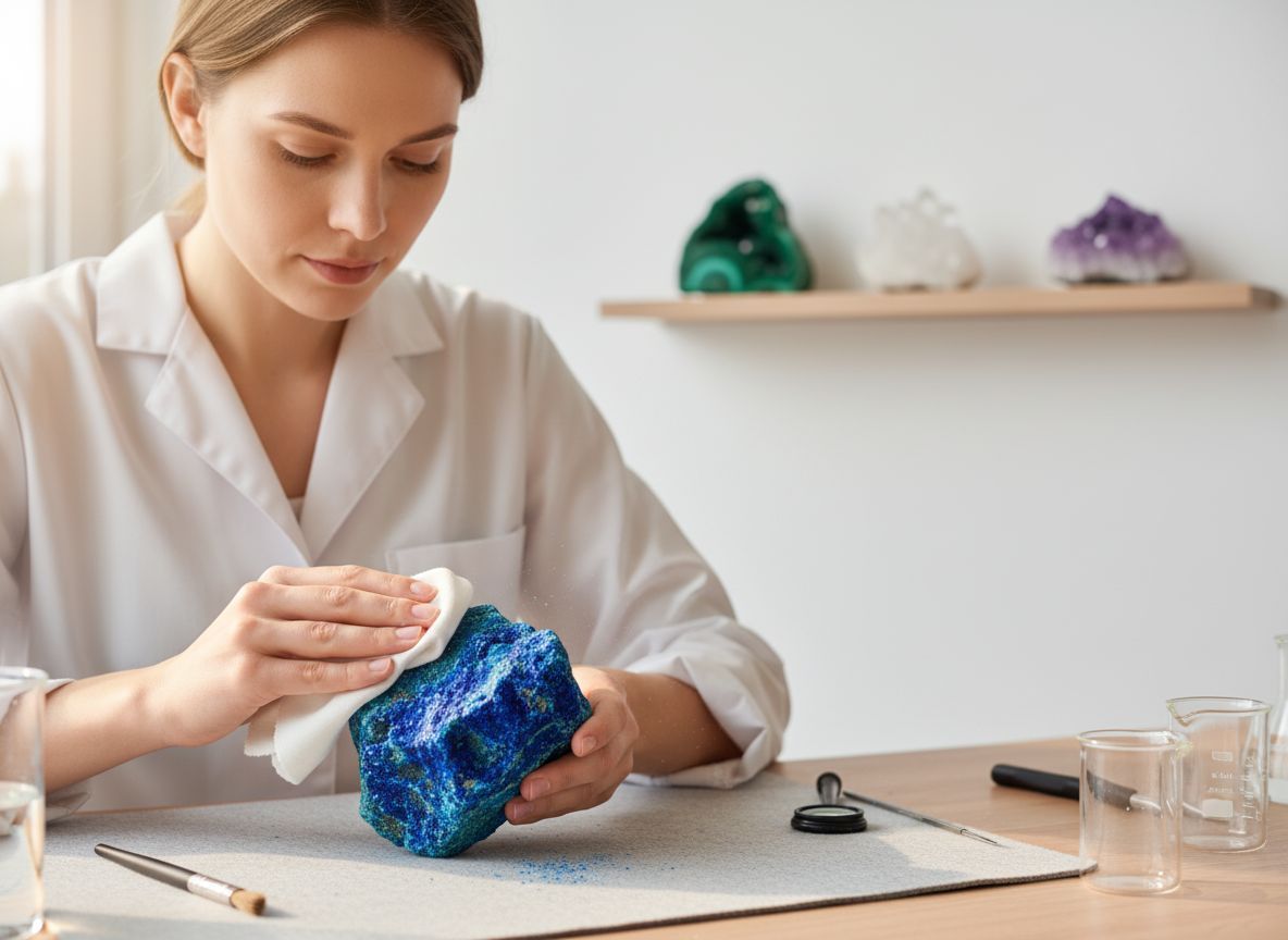 Az azurit érzékeny a nedvességre és a savakra.