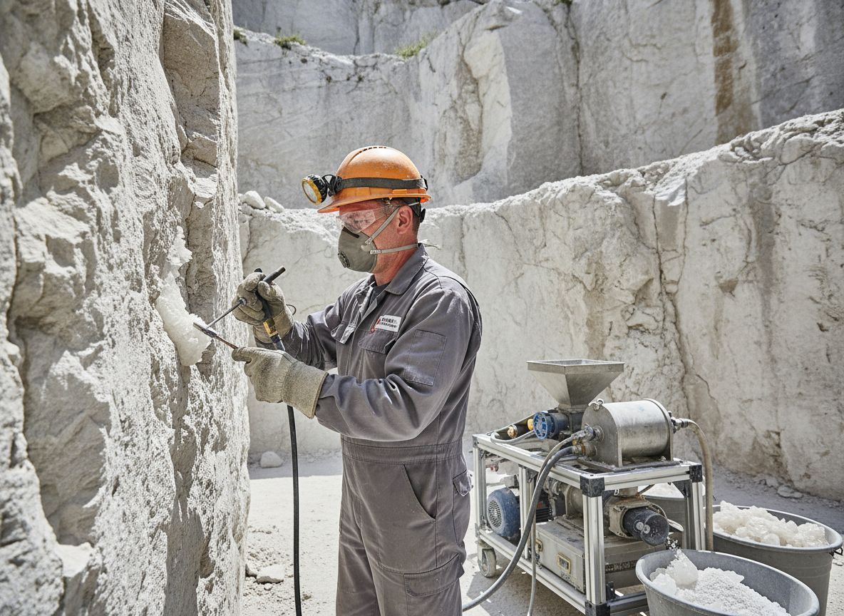 A bischoffit bányászata kalcium- és magnéziumforrásként fontos.