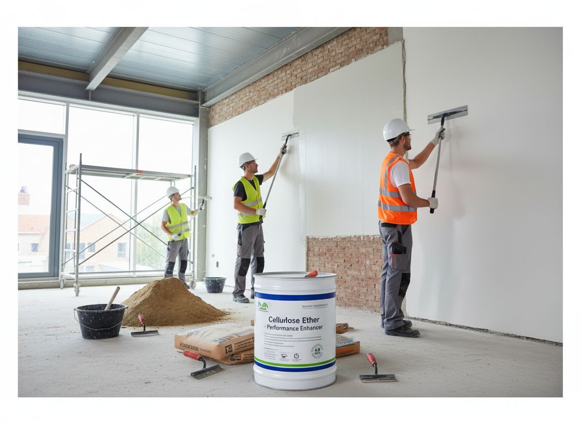 A cellulóz éterek vízmegkötők, javítják a malter teljesítményét.