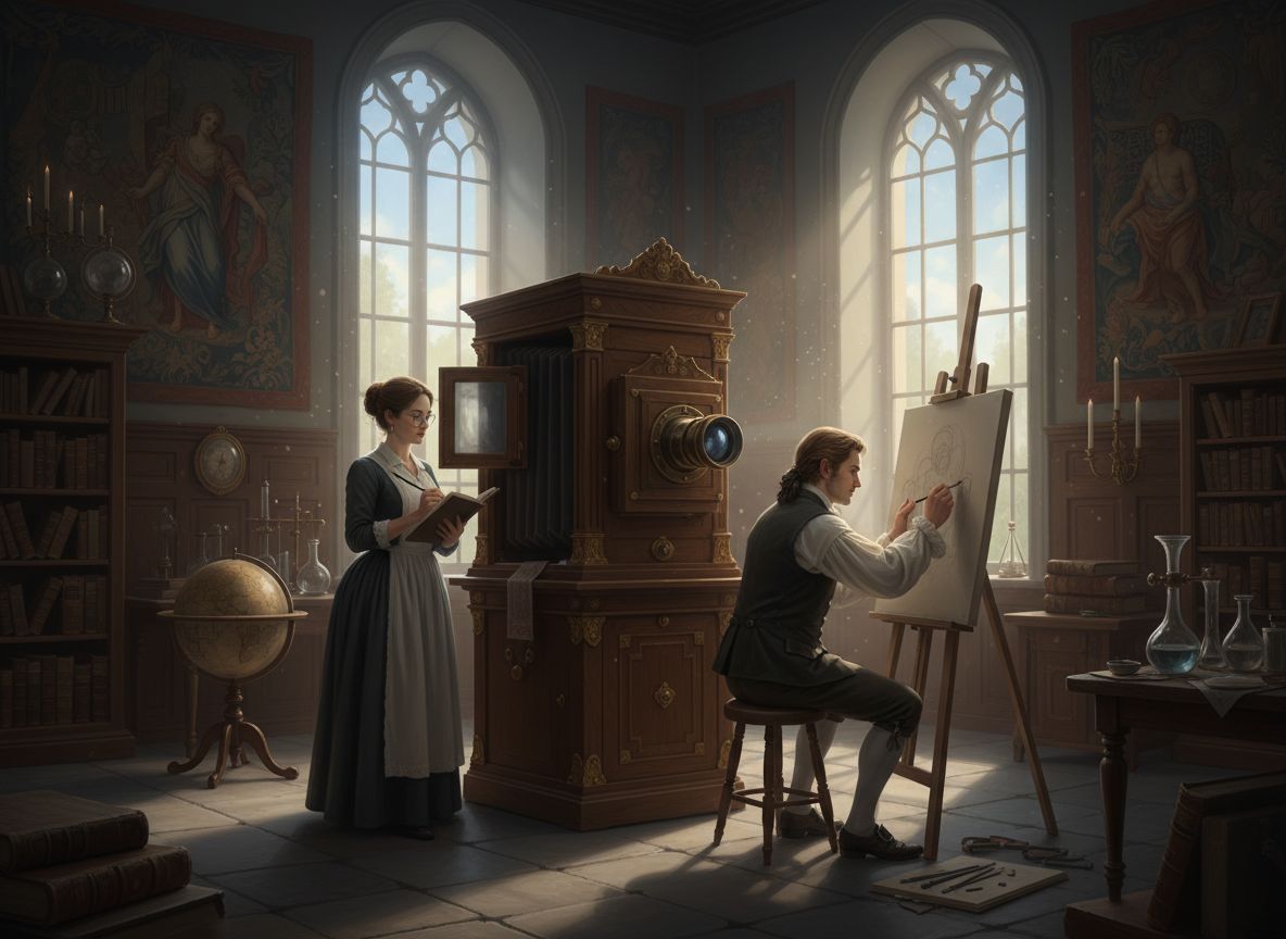 A fényképezés előtti korszakban a camera obscura inspirálta a művészetet.