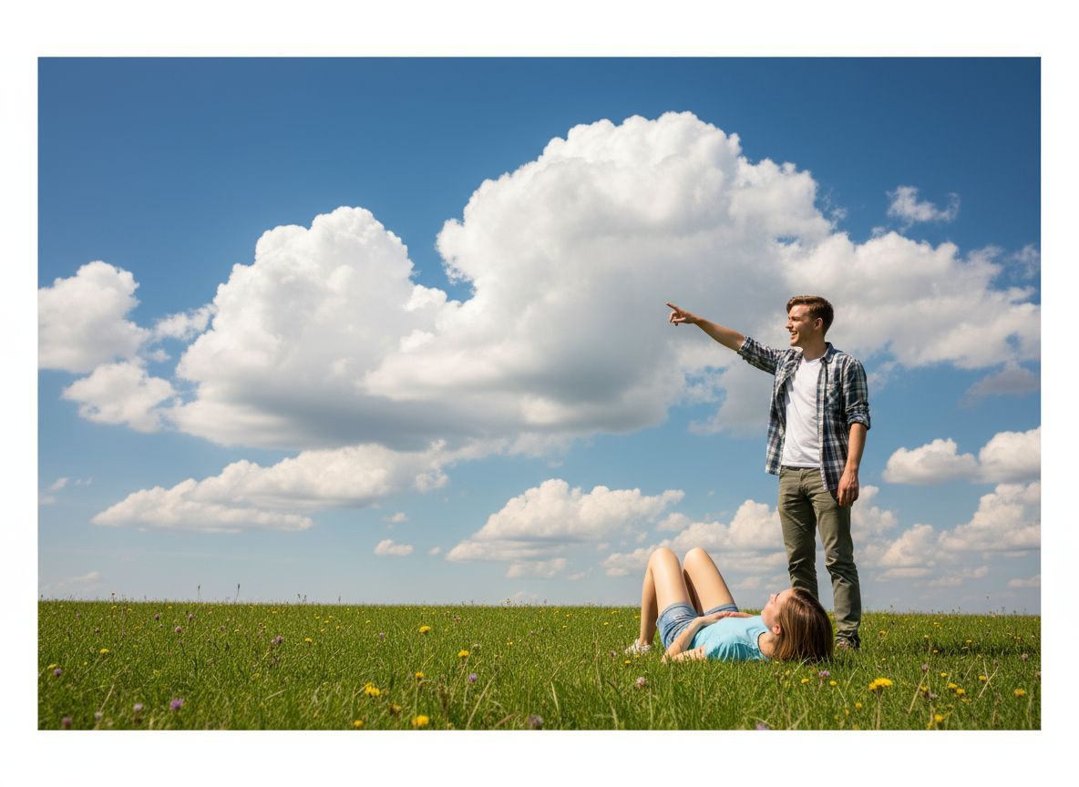 A bárányfelhők gyönyörű hátteret biztosítanak naplementés fotókhoz.