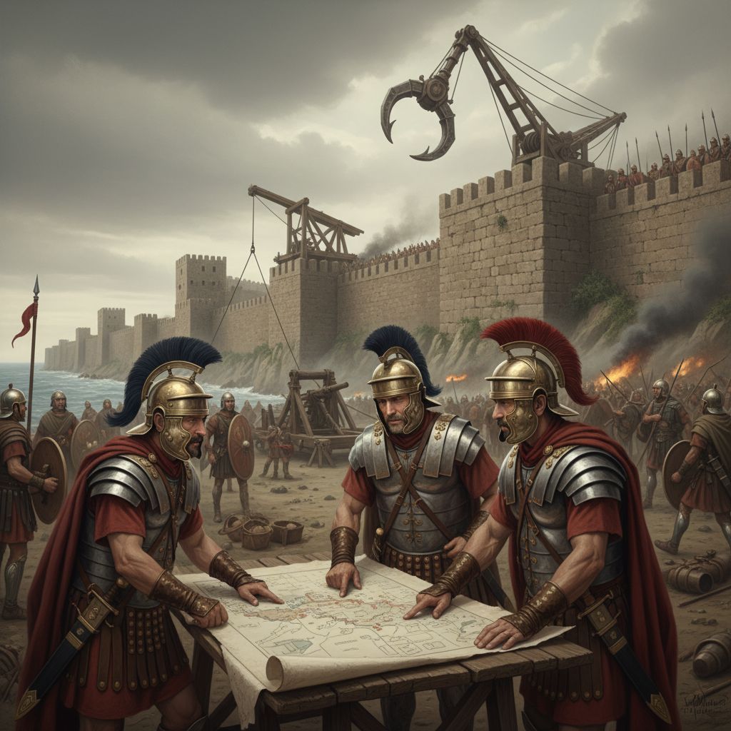 Arkhimédész találmányai döntő szerepet játszottak Szürakuszai ostromnál.