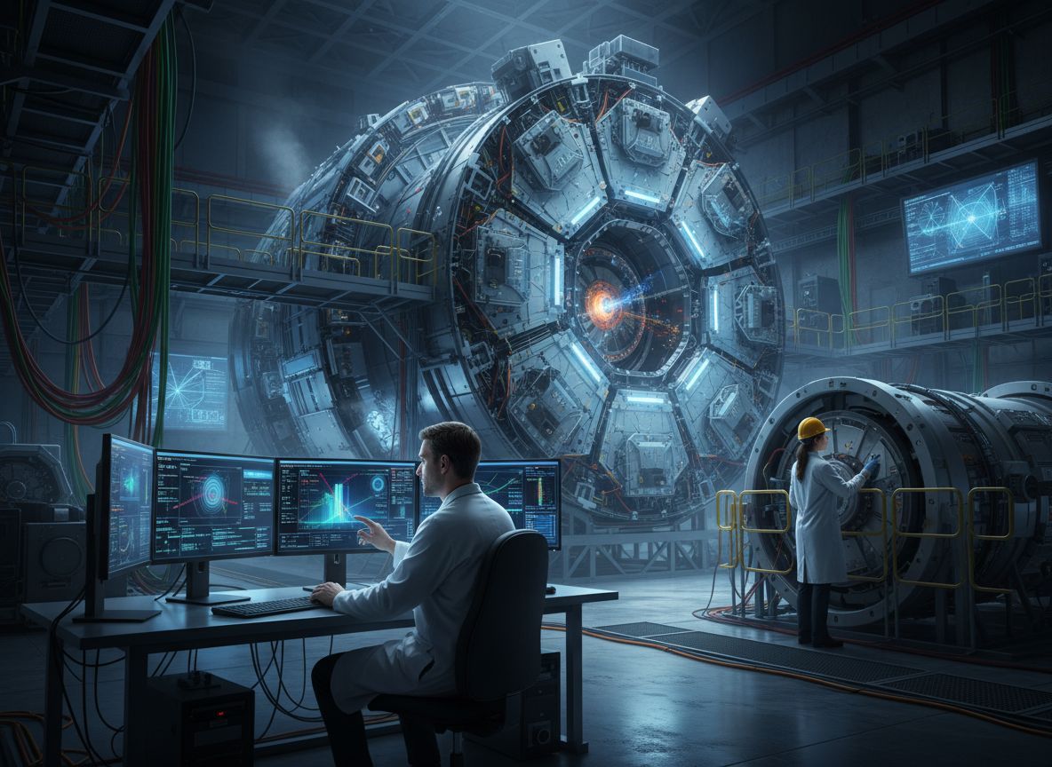 Az ATLAS  részecskeütközéseket elemez a Higgs-bozon kutatásához.