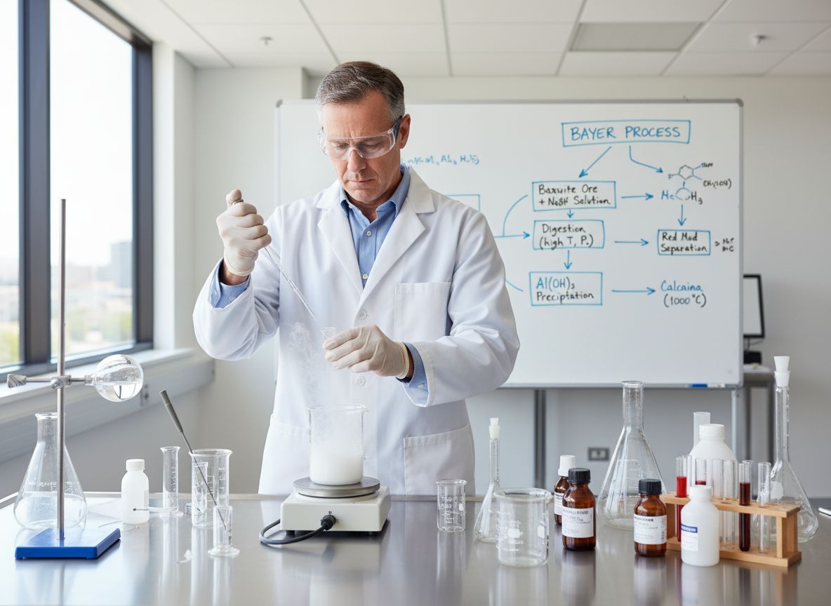 A Bayer-eljárás az alumínium-oxid gyártásának alapfolyamata.