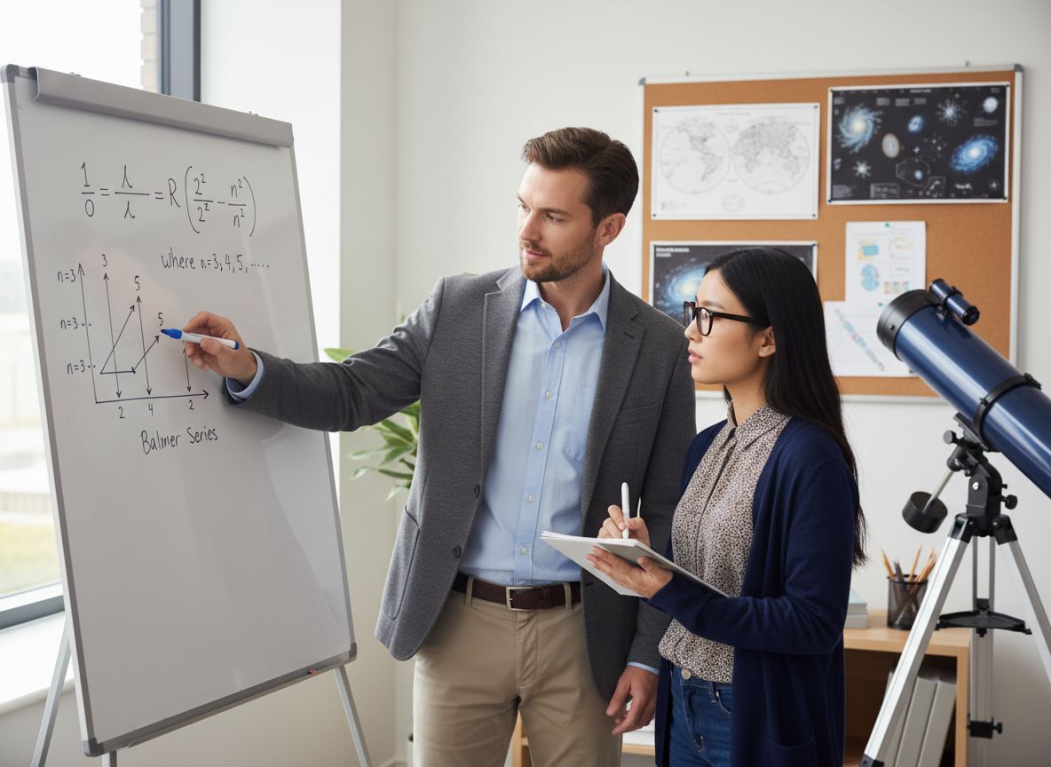 A Balmer-képlet segít a csillagok összetételének meghatározásában.