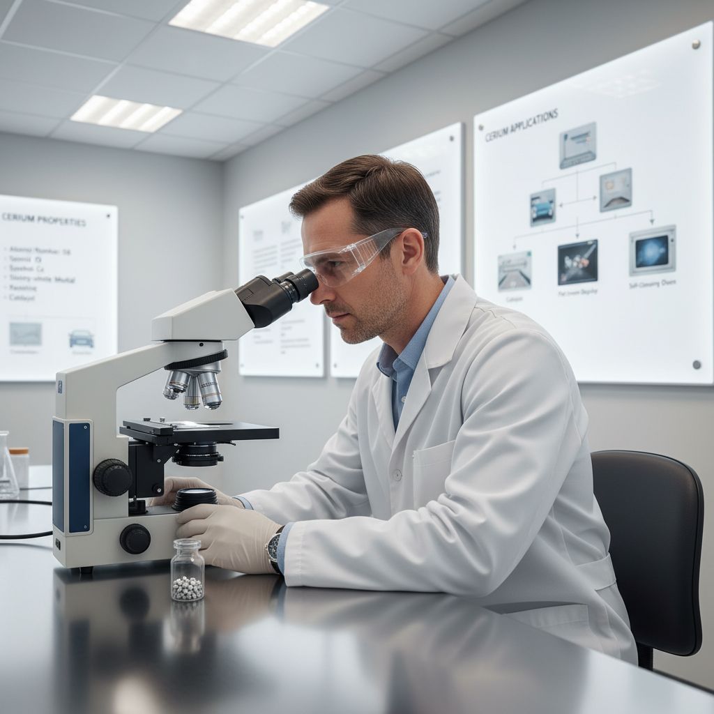 A cérium nanotechnológiában rejlő potenciálja ígéretes kutatási irány.