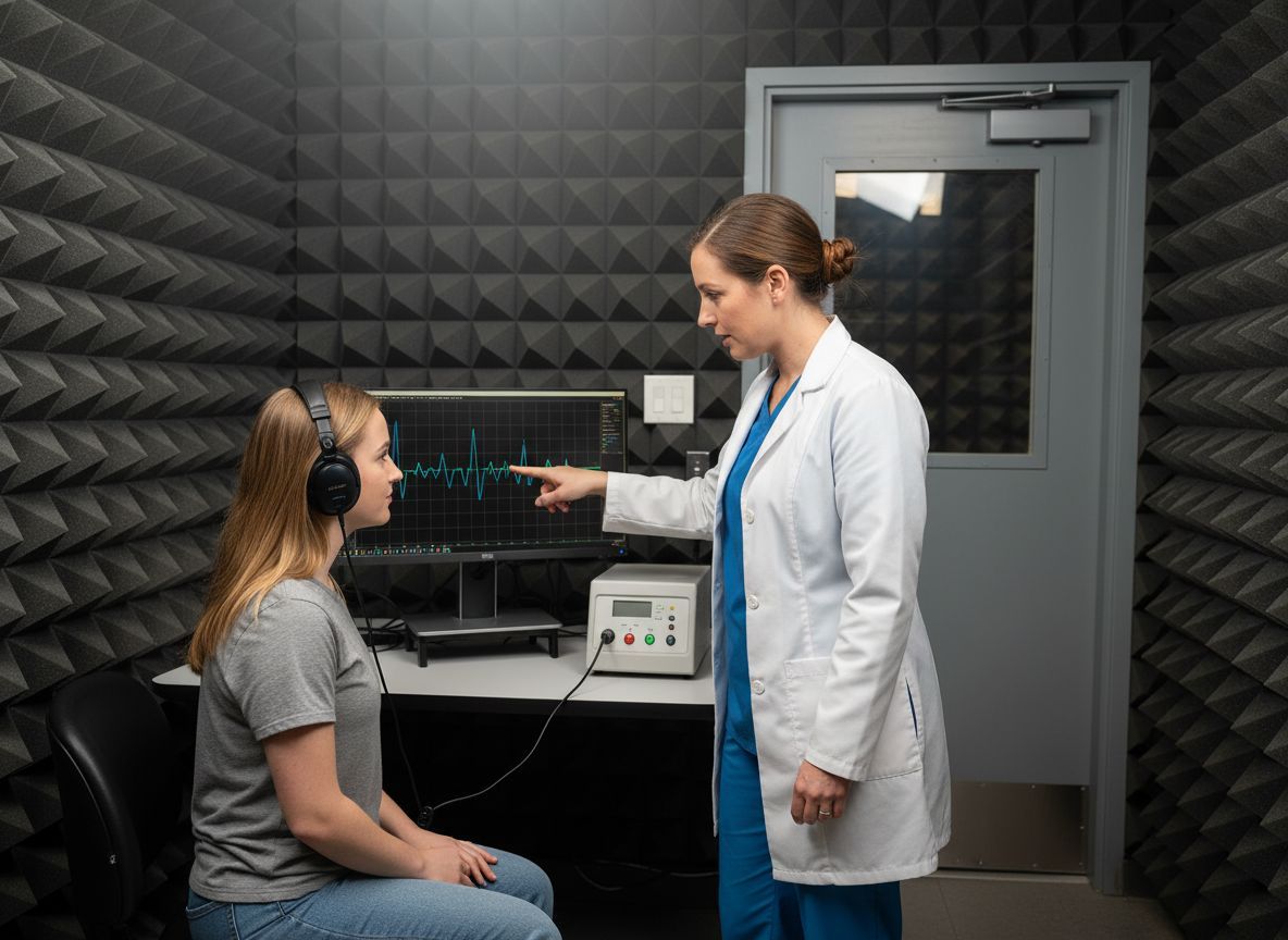 Az Otoakusztikus emisszió (OAE) a hallás egészségét jelzi.