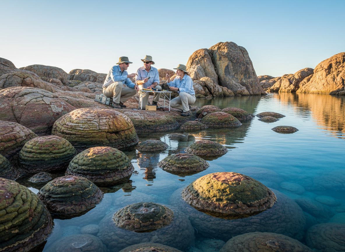 A stromatolitok az első életnyomokat őrzik a Földön.