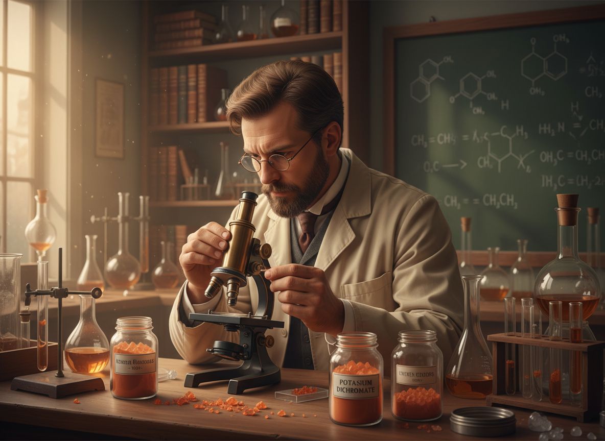A bikromát felfedezése Marx idézeteiben is megjelenik.
