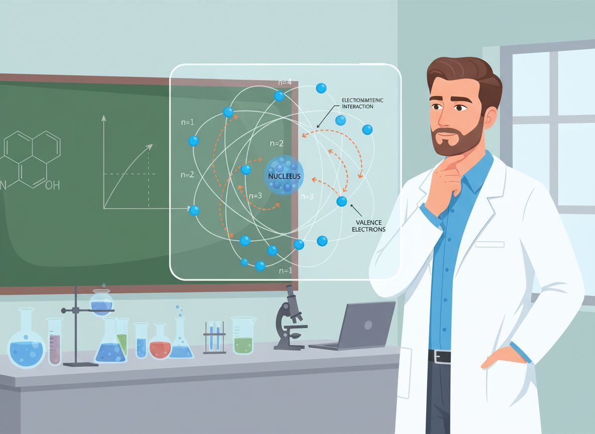 A vegyértékelektronok határozzák meg a kémiai reakciókat.