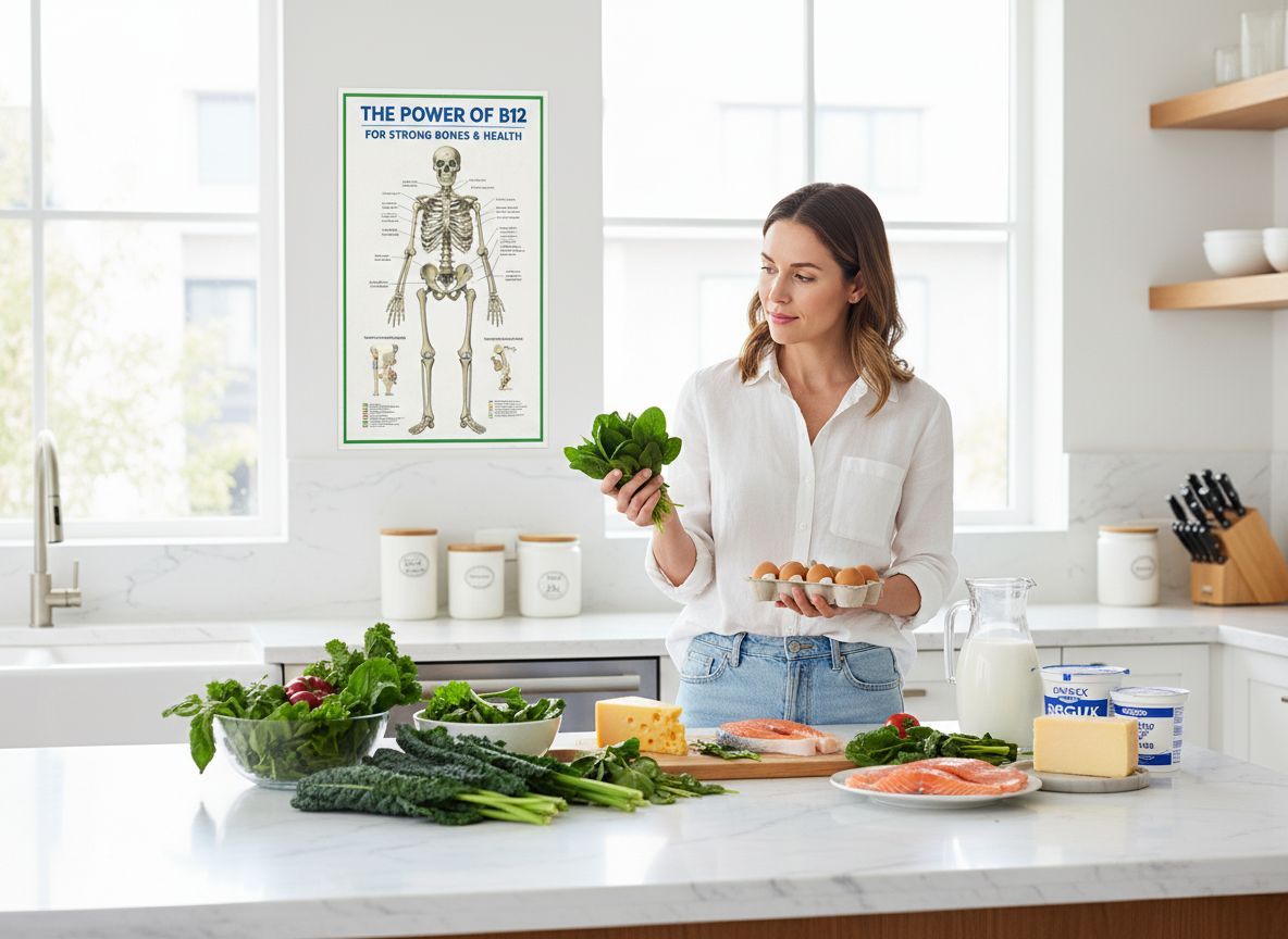 A B12-vitamin segíti a csontok ásványi anyagcseréjét.