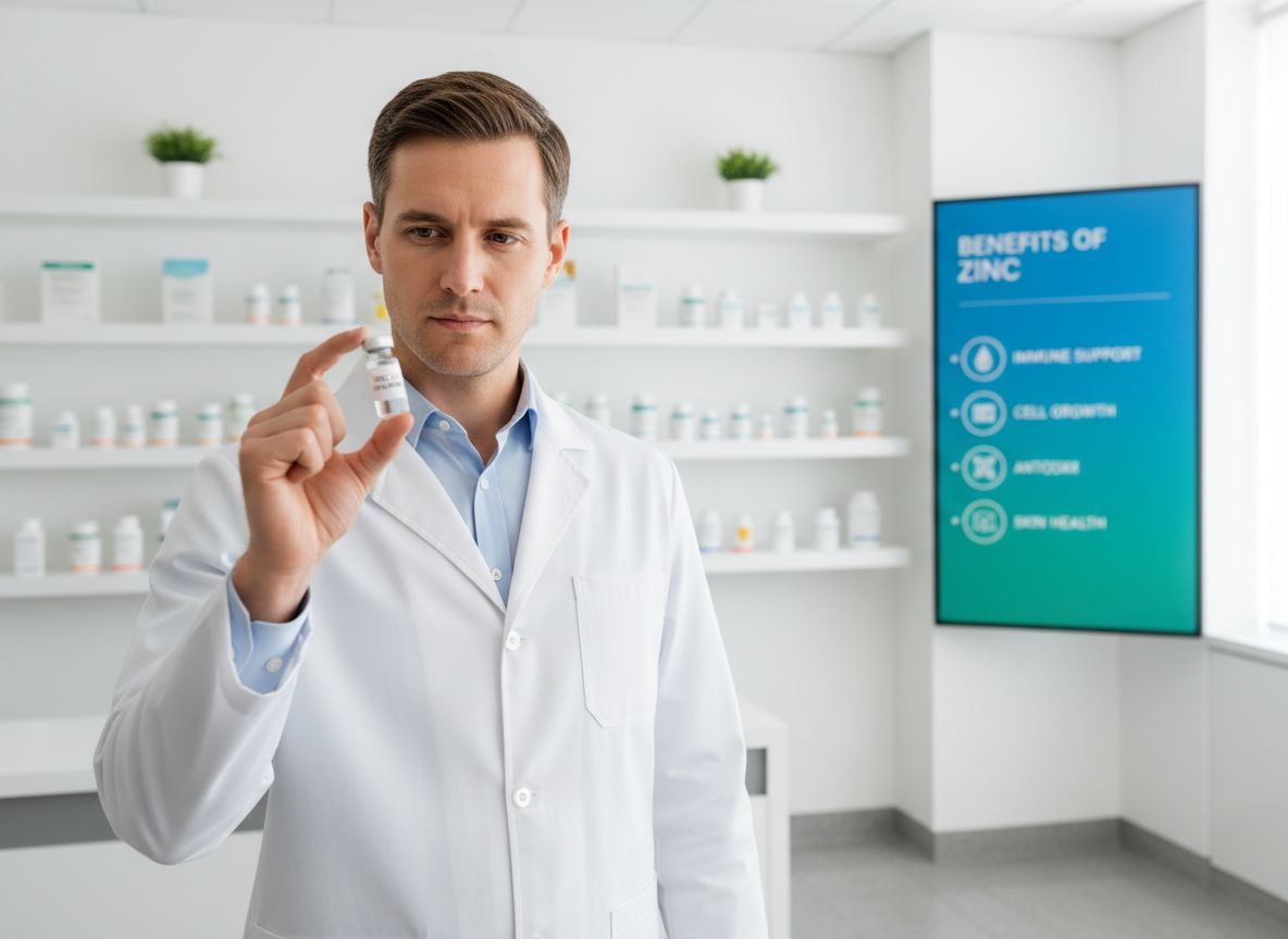 A cink-szulfát támogatja az immunrendszer működését és gyógyulást.