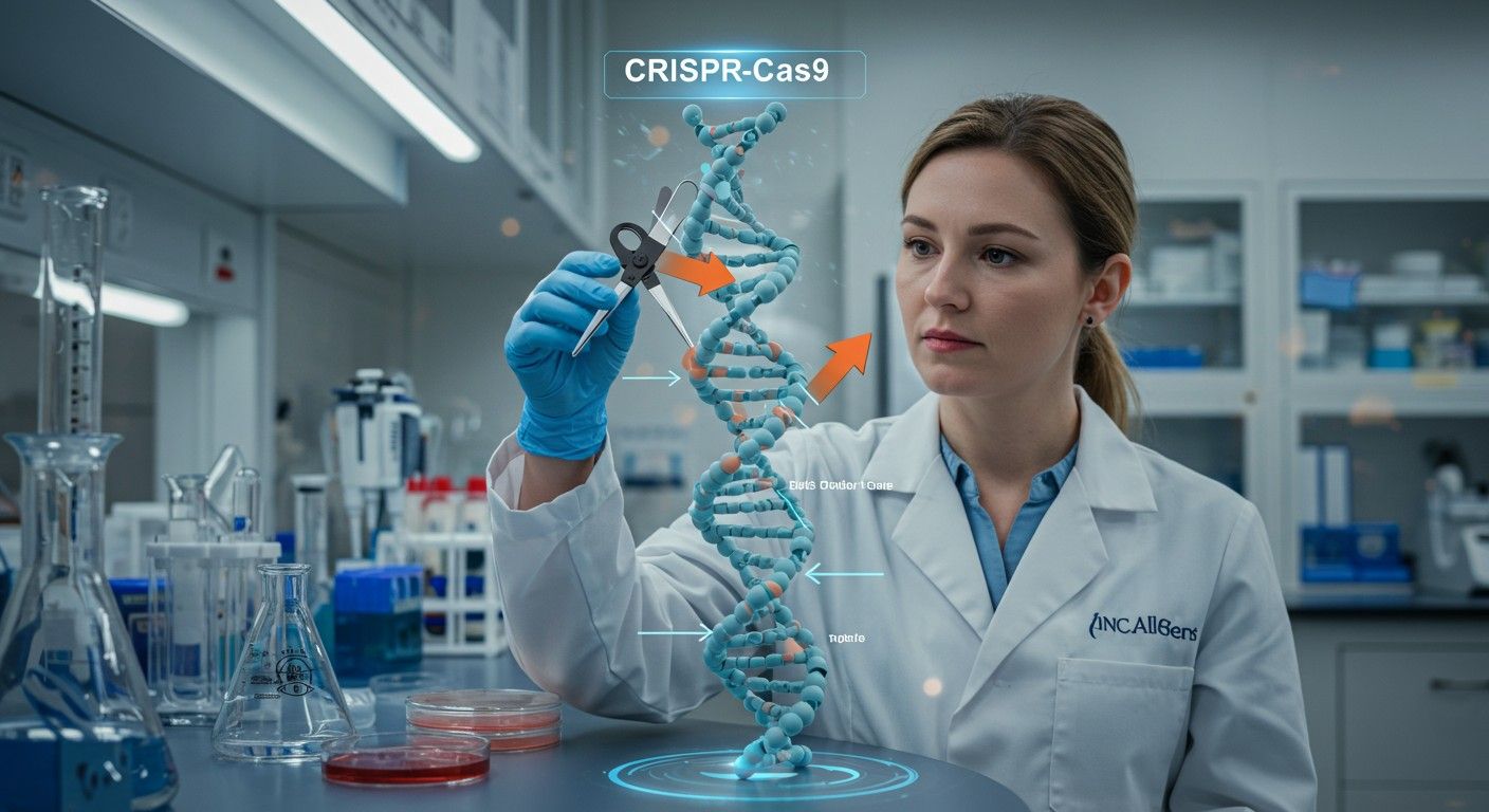 A CRISPR-Cas9 képes pontosan célzott génmódosításra.