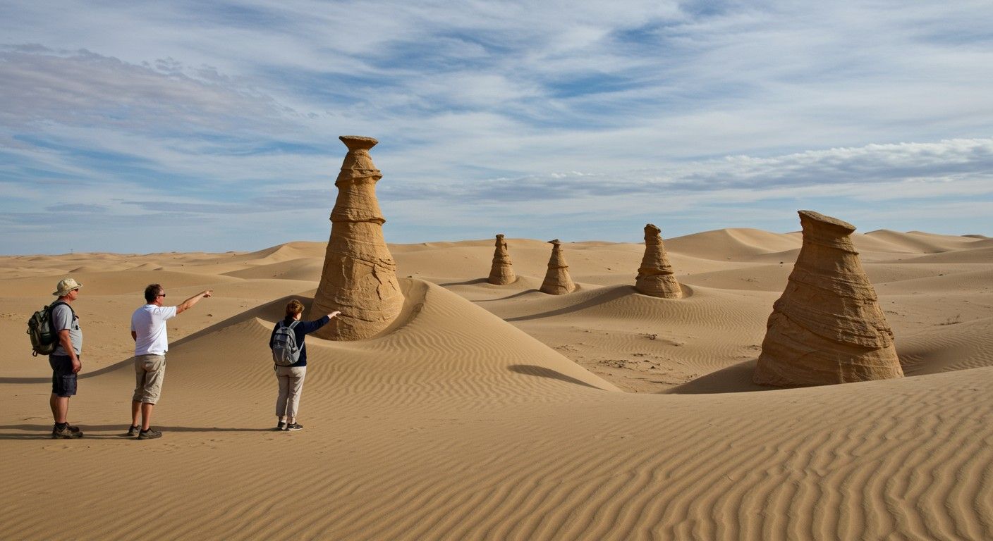 Az eolikus akkumuláció a szél formálta tájat jelenti.