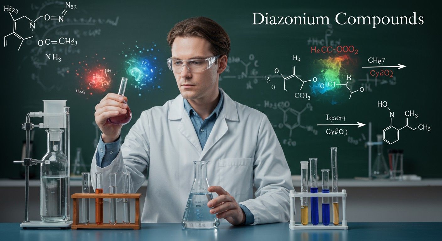 A diazóniumvegyületek fontos intermediát képeznek színezékek szintézisében.