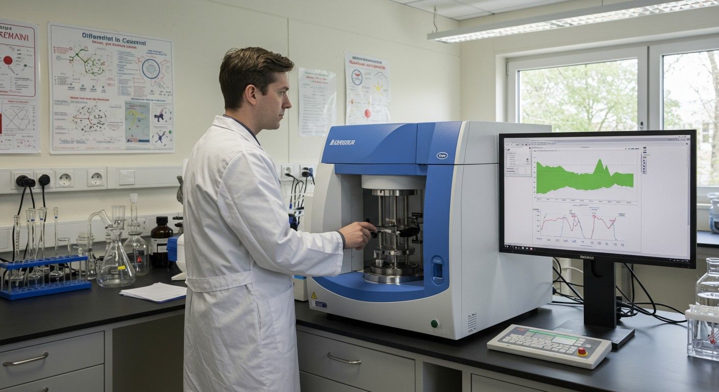 A differenciál szkenning kalorimetria innovatív anyagkutatásban alkalmazható.