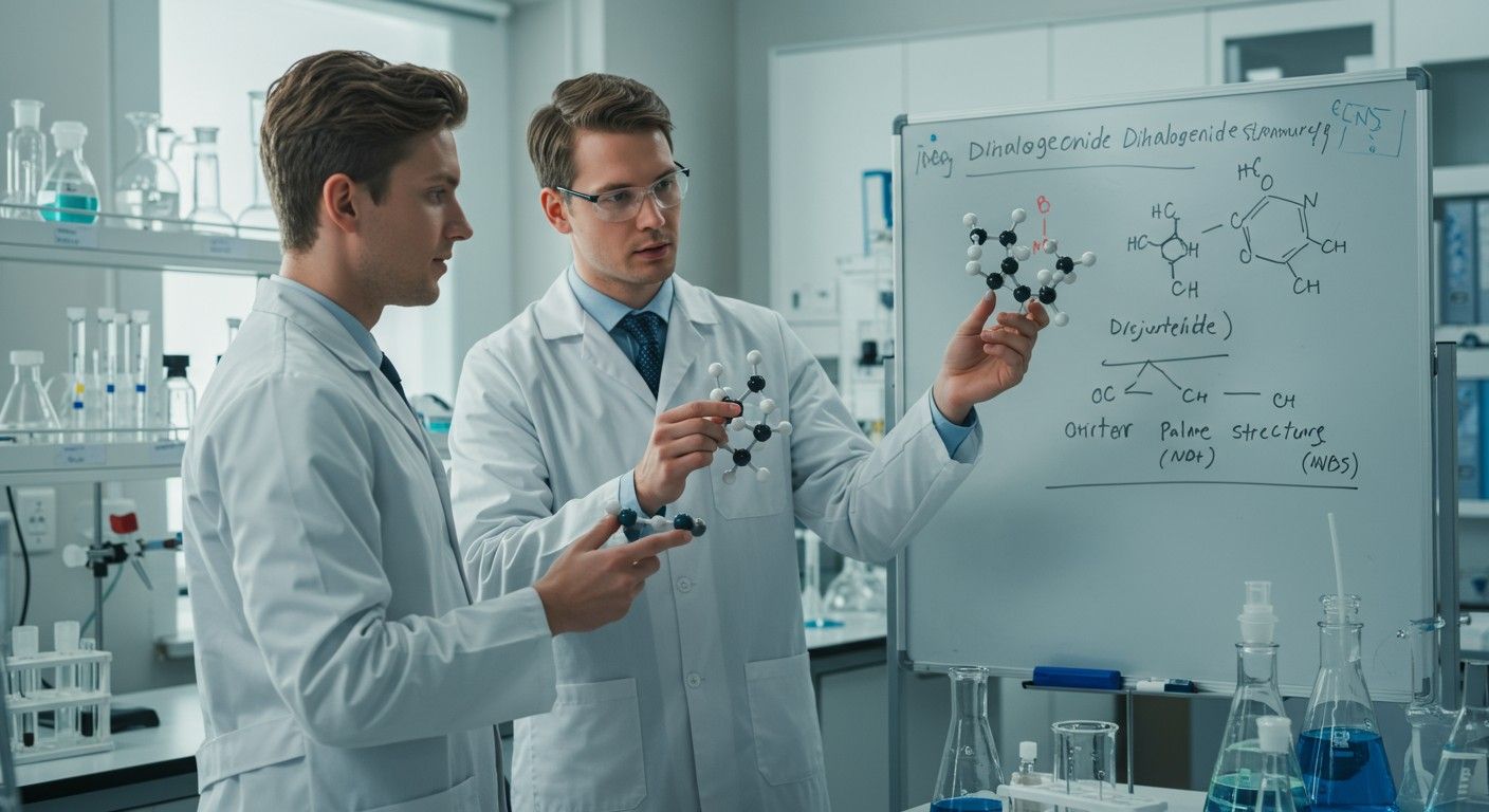 A diszjunkt dihalogenidek izomériája sokszínű szerkezeteket mutat.