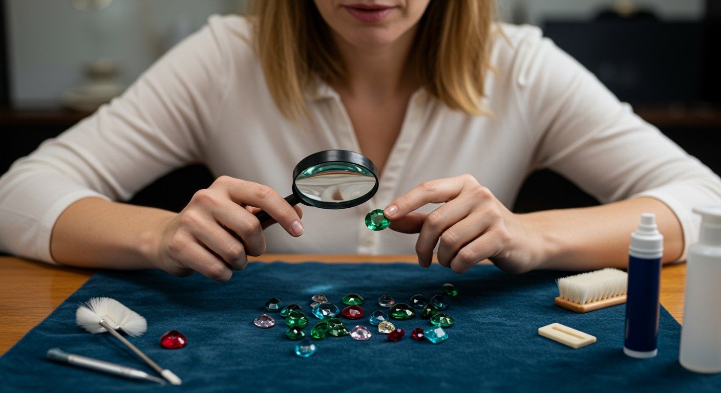 A drágakövek rendszeres tisztítása megőrzi ragyogásukat.