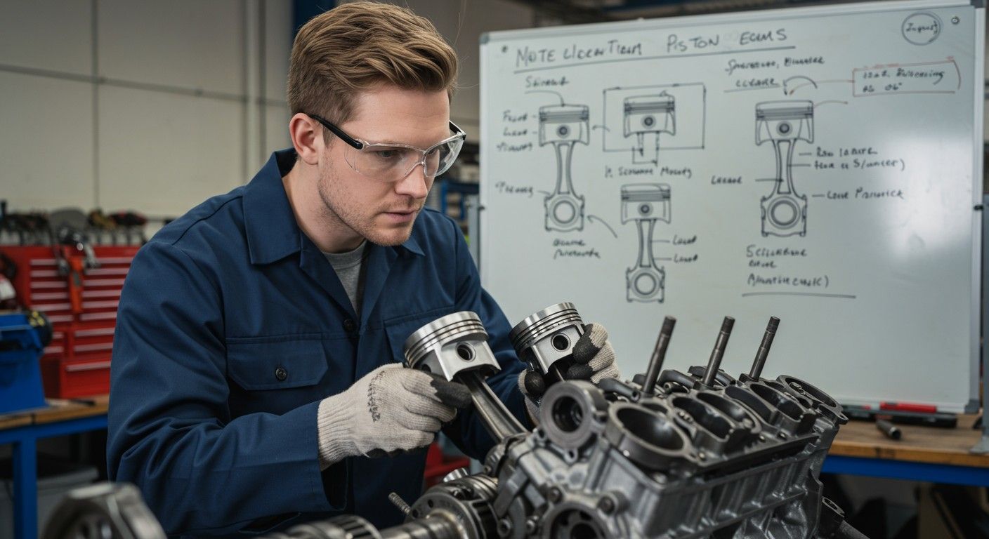 A dugattyúk terhelése hatással van a motor teljesítményére.