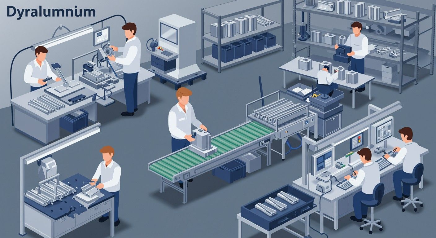 A dúralumínium könnyű, de szilárd anyag repülőgépekhez.