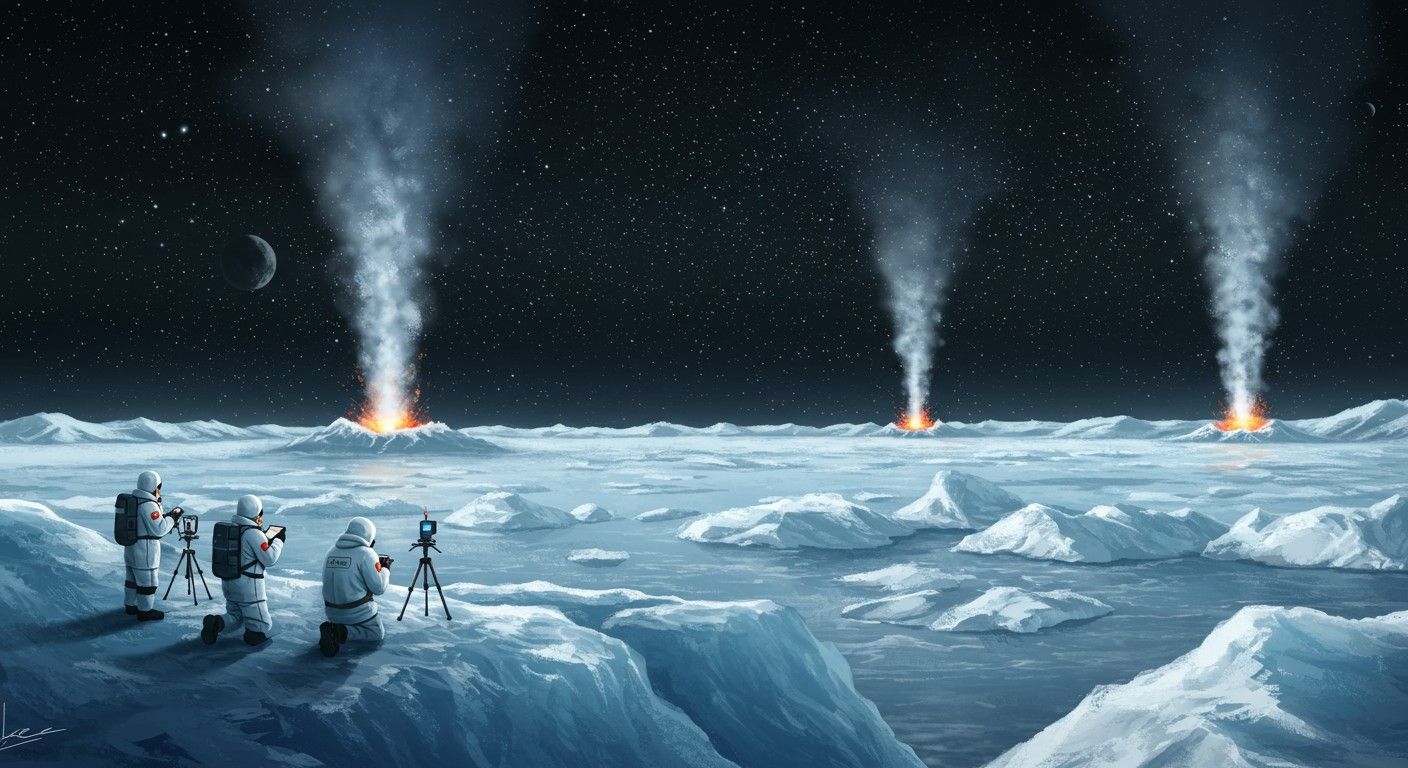 A gejzírek aktivitása összefügg az Enceladus belső hőjével.