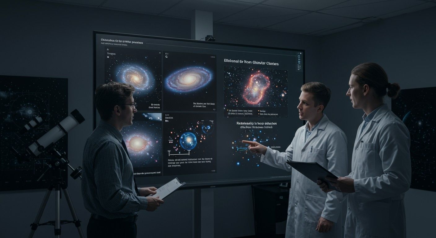 A gömbhalmazok fontos szerepet játszanak az elliptikus galaxisok fejlődésében.