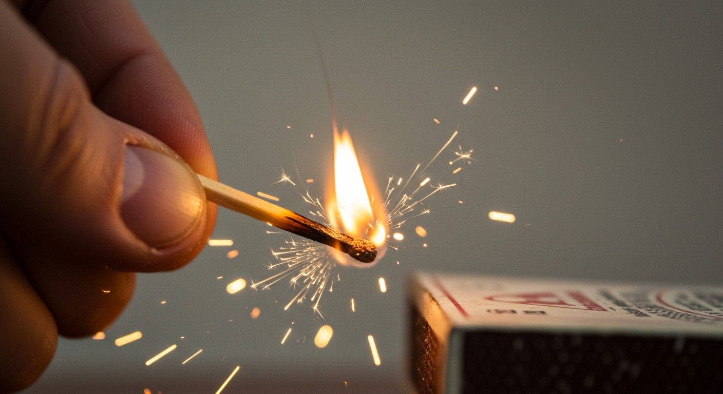 A láng keletkezése exoterm reakciók eredménye.