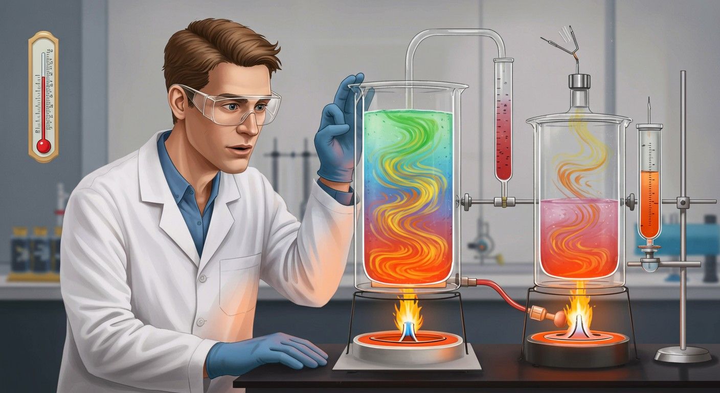 A konvekció intenzitását a hőmérséklet-differencia határozza meg.