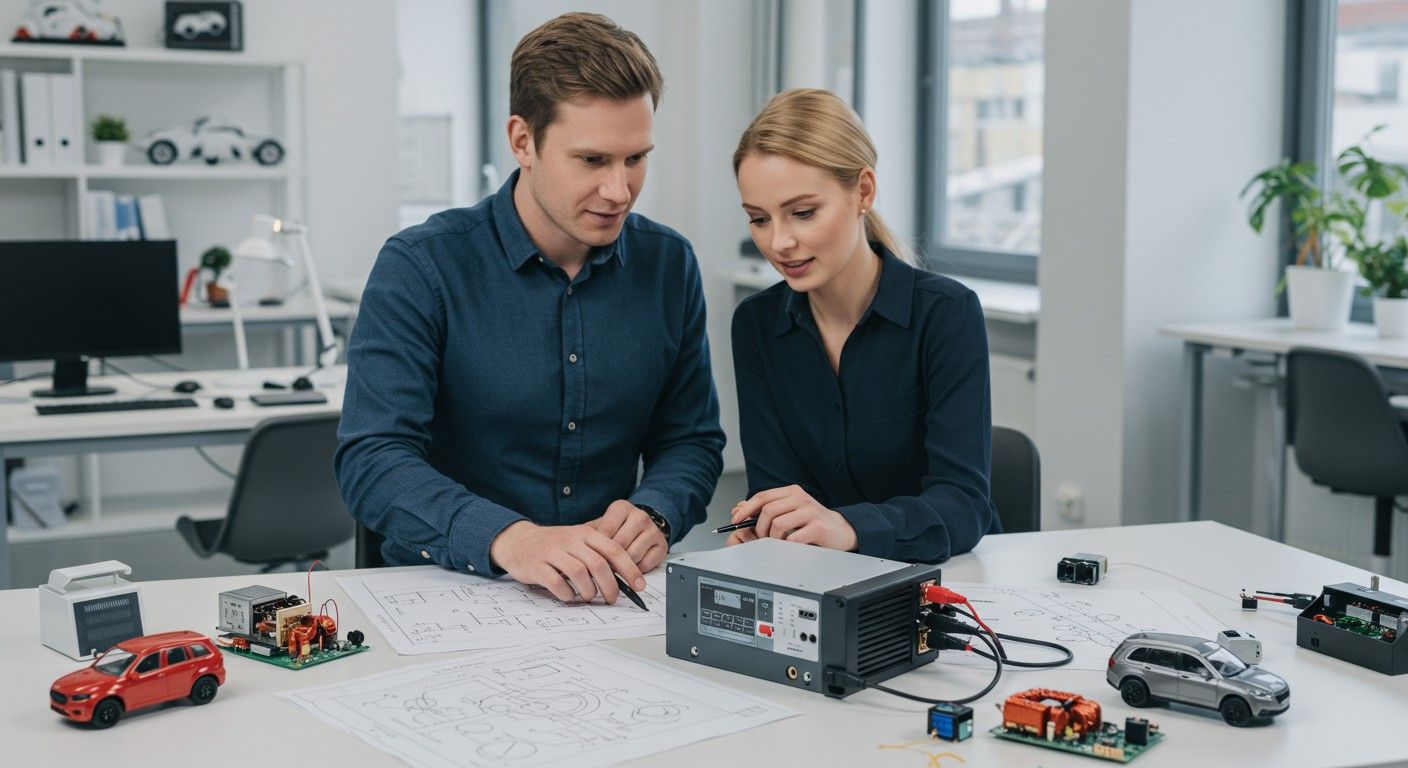 DC-DC konverterek energiatárolásban és elektromos járművekben népszerűek.