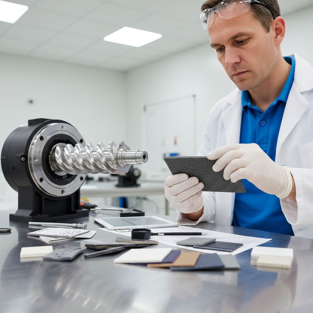 A megfelelő anyagválasztás kritikus a csavarszivattyúk élettartamához.