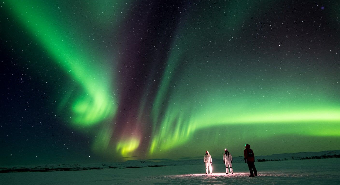 A déli fény színei az atmoszféra rétegeit tükrözik.