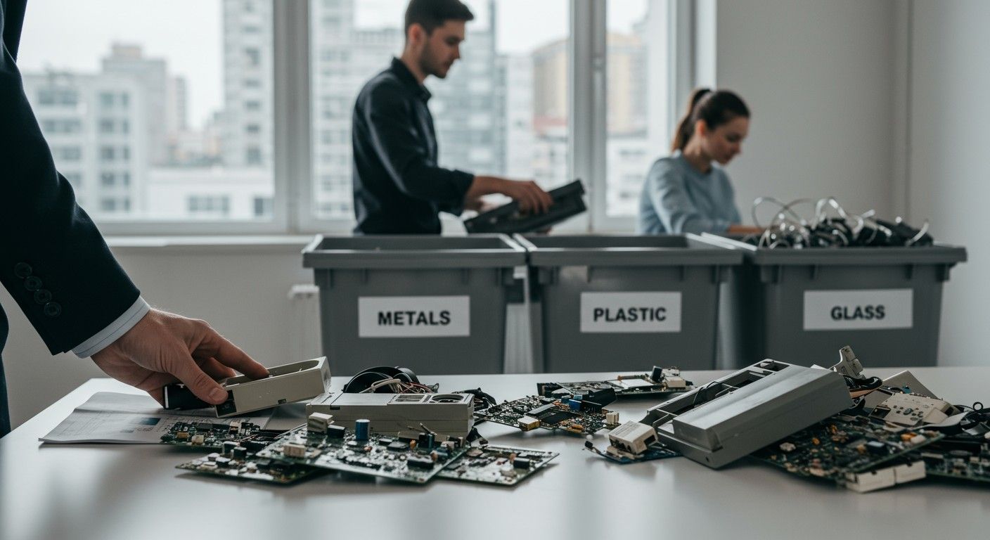 A városi bányászat értékes anyagokat nyerhet az e-hulladékból.